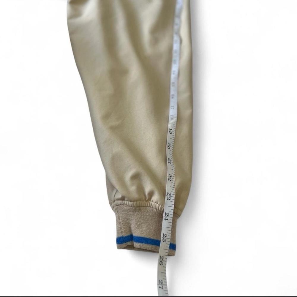 Vtg UCLA Bruins Tan Light Blue Spell-out Quarter-zip Jacket Size XL Campus Drive - Picture 9 of 10